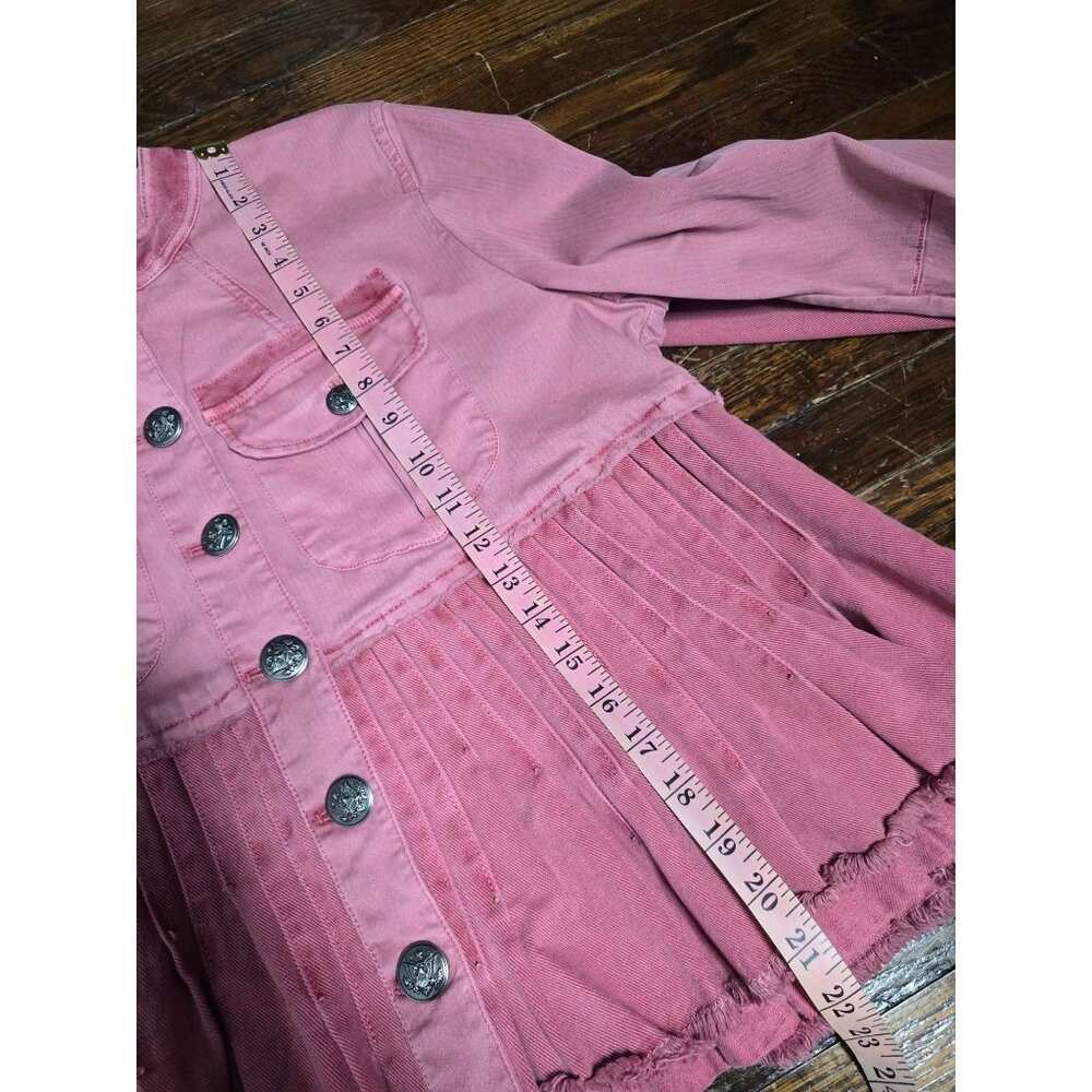 Free People Cassidy Jacket Military Romantic Grunge Large - Picture 11 of 15